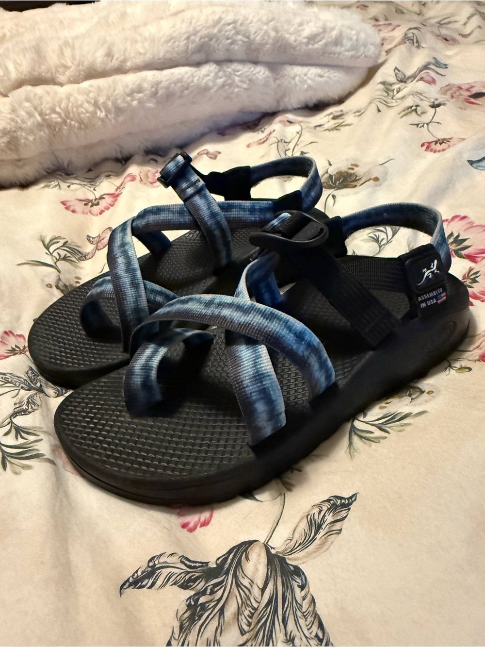 Chaco Women's Blue Tie-Dye Strappy Sandals - Picture 2 of 7